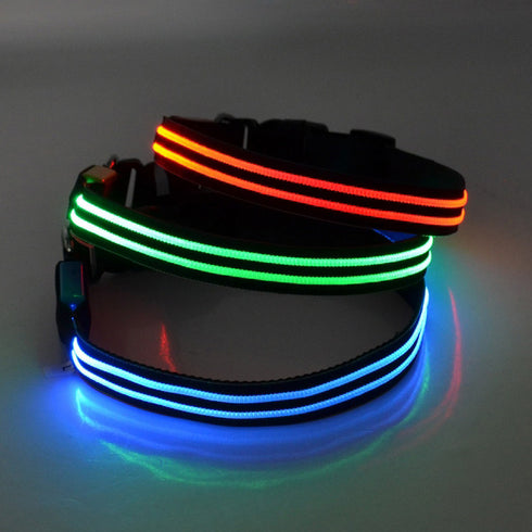 Zgarda neagra cu portocaliu pentru caini Tize Flash L 2.5x60 cm